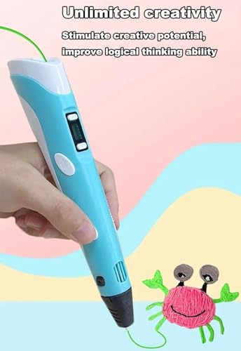 Image of Goyal's 3D Printing Pen for Kids & Adults, Camouflage Design 3D Drawing Pen with Adjustable Speed, LED Display, PLA Filament Support, Ceramic Nozzle, USB Powered Creative Art & Craft Toy