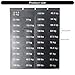 Gym Equipment Weight Sticker Weight Stack Labels 4.5-90kg Weight Block Sticker