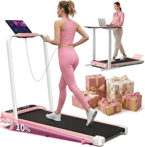 Cardirun Laufband für Zuhause Klappbar 6 in 1 Walking Pad mit Steigung 3.0PS Klappbares Laufband für Zuhause & Büro mit LED-Anzeige Treadmill for Home Laufbänder Bis 150kg Keine Installation