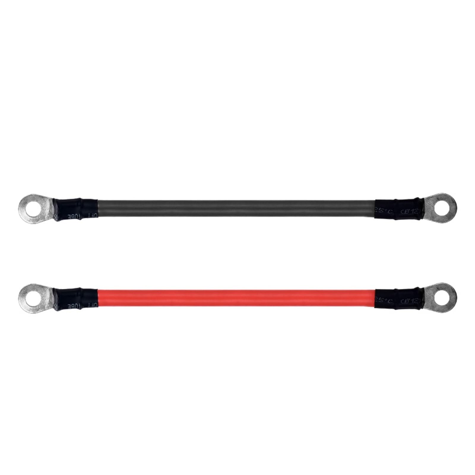Cable de conexión del inversor de batería 8 6 4 2 AWG Cable de Arranque de Puente for batería de Coche UPS inversor M8 M6 M10 Cable de Alta Corriente(500CM_2AWG-35MM2-M8)
