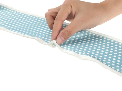 Women Polka Dots Contrast Color Skinny Long Scarves, Satin Silky Ribbon Hair Band Neckerchief Neck Scarf4