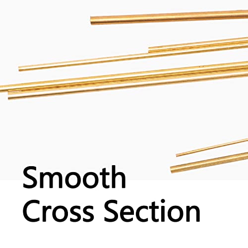 Tynulox 3A-02616-BRASSSRODTH 10 Pcs 2.2 Mm Dia Brass Rod 8 Inch Length Solid H62 Brass Round Bar For Models thumb #3