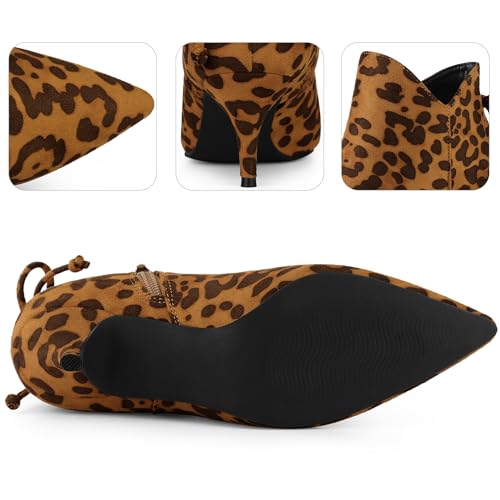 Perphy Pointed Toe Bow Kitten Heel Ankle Booties for Women3