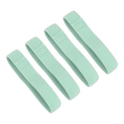 QUARKZMAN 4 Pcs Sangle élastique pour boîte à lunch Bento, pour la maison, le bureau et le camping, Pique-nique, vert nordique