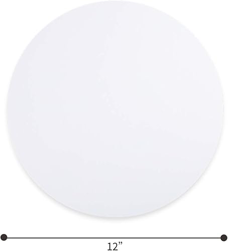 Miniatura 3 de Transon Paquete de 6 paneles de lienzo redondos para pintar de 12 pulgadas