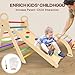 LVHERO 7 in 1 Pikler Triangle Set, Foldable Toddler Baby Climbing Toys, Wooden Montessori Climbing Set, Baby Climber Indoor Playground Jungle Gym for Toddlers Montessori Toys