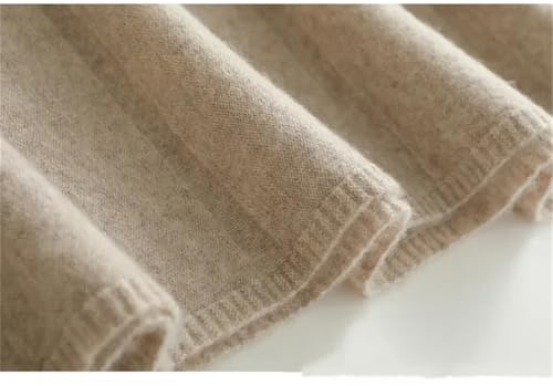 ERFMFKL Women Solid Knitted Sweater Skirt High Waist Pleated Ruffles Casual Office A- Line Skirts4