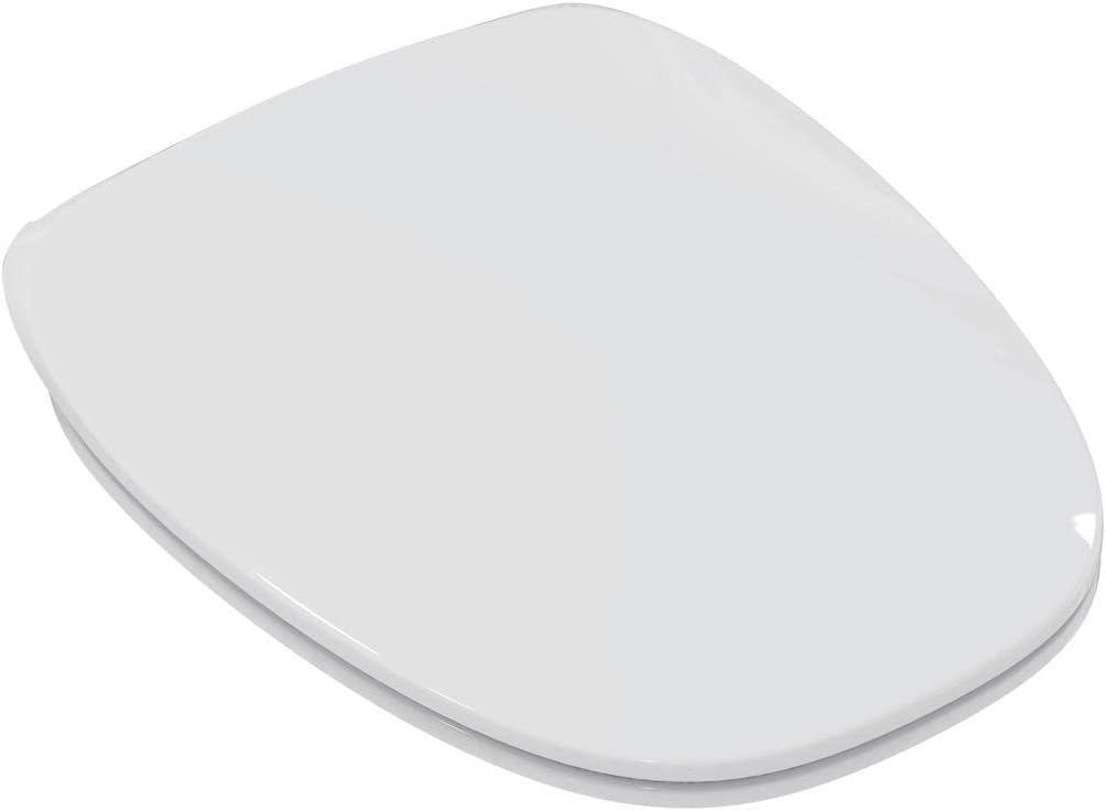 Ideal Standard T676783 Slim Soft-Close Toilet Seat Cover, Matt White, 42 x 35.5 x 5 cm