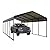 MFSTUDIO Carport 12 x 25 FT Heavy Duty Canopy, Outdoor Metal Shed Car Port, Garage Car Shelter Shade with Galvanized Steel Roof, Frame and Bolts for Car, Truck and Boats