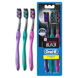 Oral-B Allrounder Black Manual Toothbrush x3