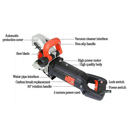 Wall Line Cutter, 220V 4800W 42mm Electric Wall Chaser Groove Cutting Machine Slotting machine