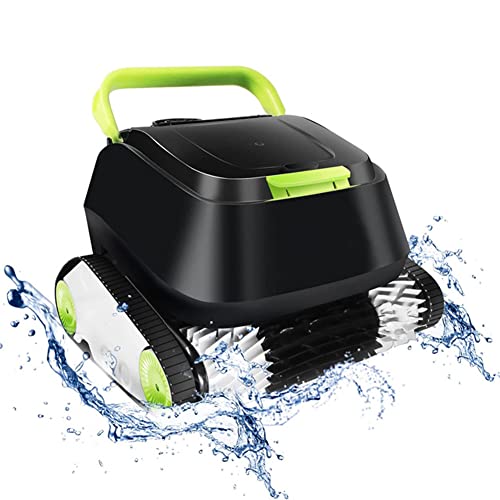 Robot d'aspiration des eaux usées pour piscine hors sol jusqu'à 24 x 12 m – Robot nettoyeur de piscine sans fil avec 180 minutes de temps de fonctionnement et équipement de traitement de l'eau