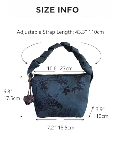 Sac soie jacquard floral HangErFeng 126 poésie de la mode - 2