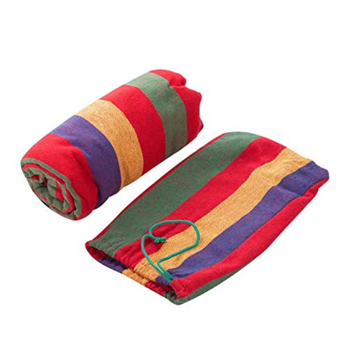 Hamac de camping en toile double supérieure avec fixations UPKOCH rouge