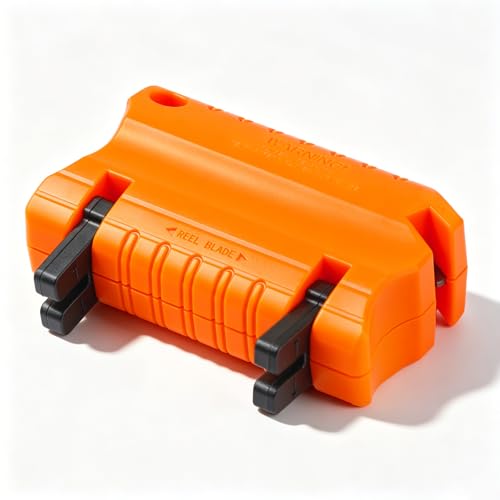 Quorvix Reel Lawn Mower Blade Sharpener Kit for Push Mower Orange