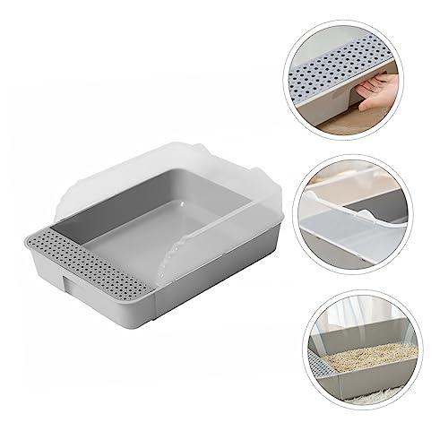 DOITOOL Caixa caixa de areia para gatos banheiro para gatos antiaderente penico portátil caixinha de