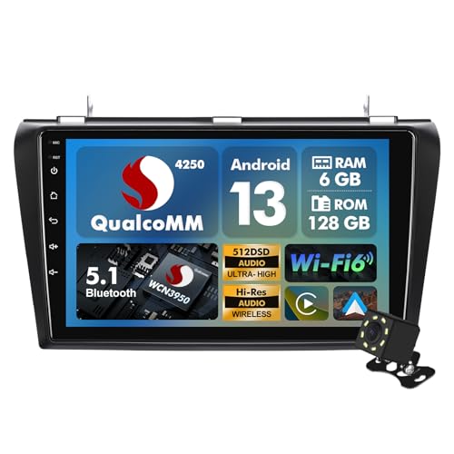 Qualcomm Android 13 Double Din Octa Core J[XeI 8RA 6+ 128GB ~[WbNzXg 9C`^b`XN[WI ST7850 AMP FM/AM/RDS CX CarPlay/Andr