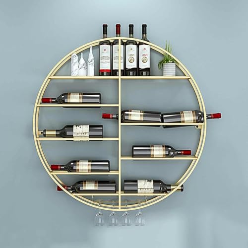 Support mural à 7 niveaux pour bouteilles et verres de bar - 4