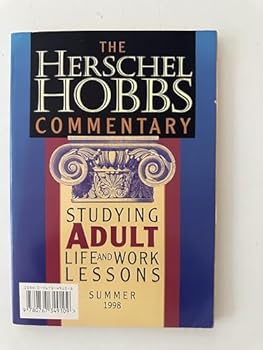Paperback Herschel Hobbs Commentary (Studying Adult Life and Work Lessons, Vol 30 #4 Book