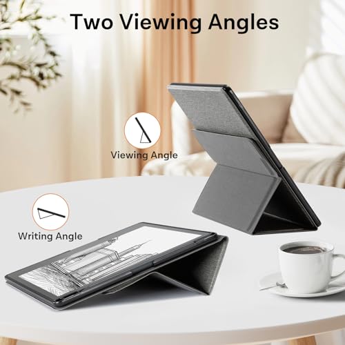 Image of CoBak Stand Case for Kindle Scribe - Premium Folio Leather Cover with Pen Holder, Auto Sleep /Wake - Compatible with 10.2 Inch Kindle Scribe (2022 /2024 Release)