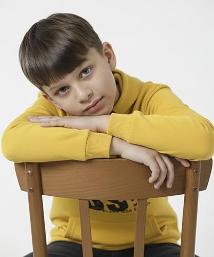 Image of KYDA KIDS Boys 100% Cotton Hooded Neck Long Sleeve Sweatshirt with Hoodies Winter Wear