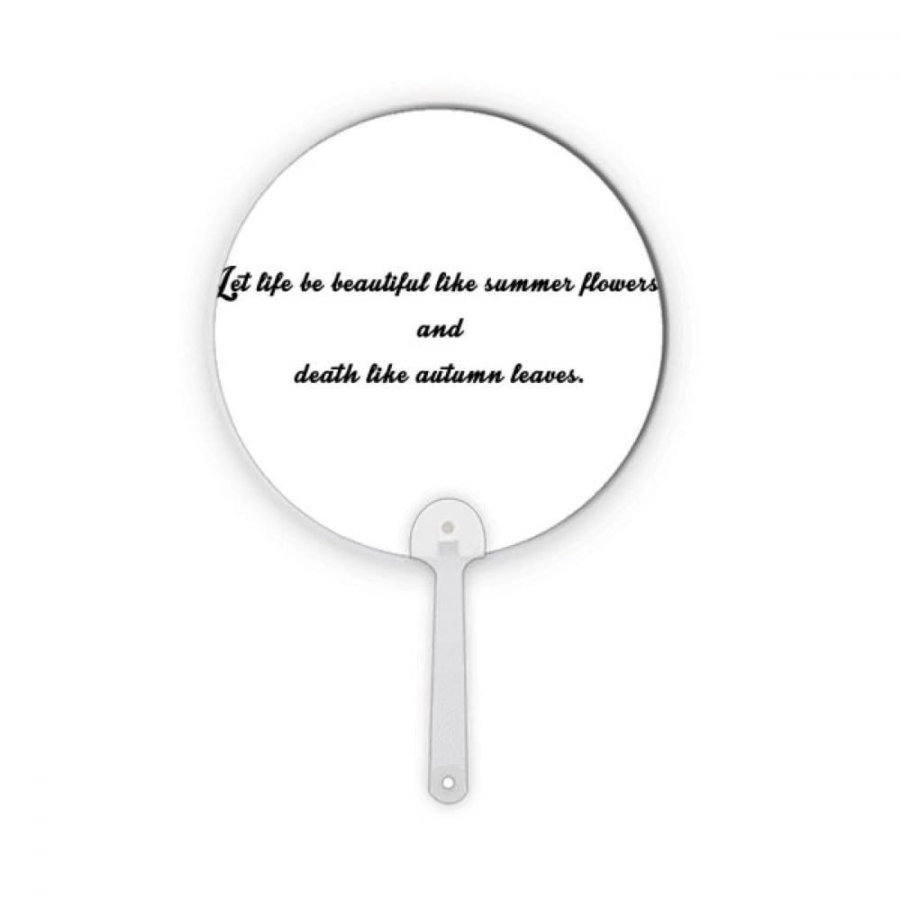 Fleur ronde en plastique Poésie Citation Décoration artisanale Life Like pour table