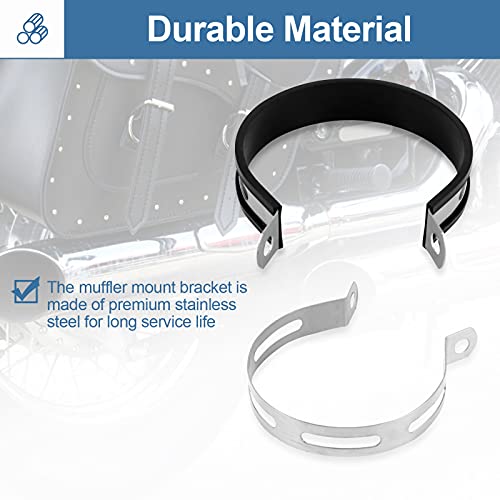 Motorcycle Exhaust Clamp, Universal Motorcycle Exhaust Bracket Hanger, Motorcycle Exhaust Muffler Si