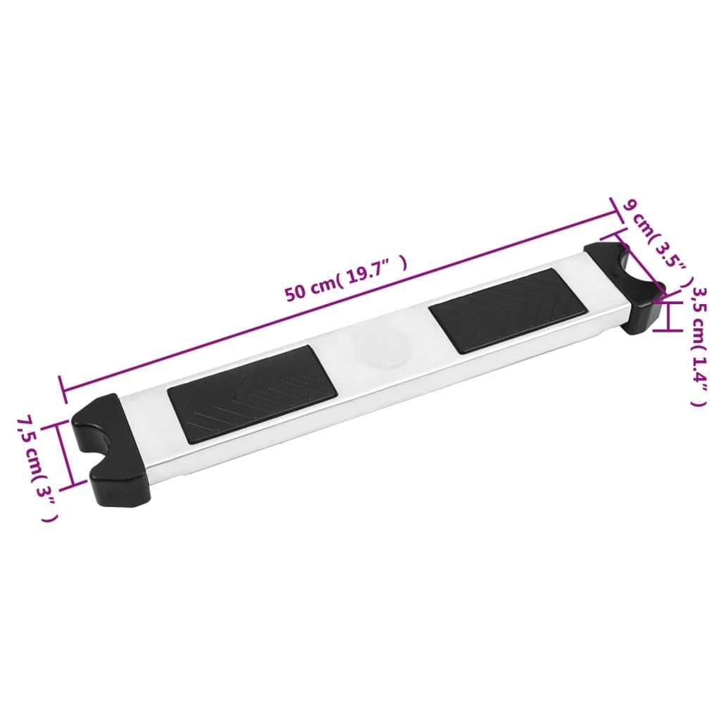 Scalino di ricambio per scala da piscina, 50 x 9 x 3,5 cm, in acciaio inox 304, per scale da incasso, antiscivolo