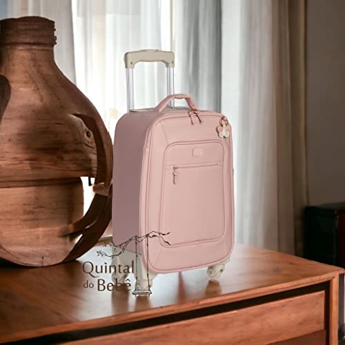 Mala Maternidade com rodinha Borboleta Rosa Masterbag