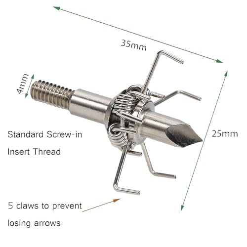 KURUGEILI 12PK 100 Grain Small Game Broadheads Blunt Judo Points with Broadhead Case Screw in Judo Broadheads for Hunting & Field Practice-Perfect for Small Game and Target Shooters