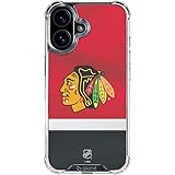 Skinit Clear Phone Case Compatible with iPhone 17 - Officially Licensed NHL Chicago Blackhawks Jersey Design