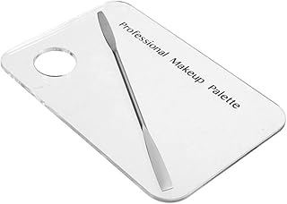 Beatifufu Mistura Misturando Artista Cosmético Misturando Tinta Acrílica Paleta De Unhas Espátula De Metal Ferramenta De Nail Art Paleta De Nail Art Paleta De Nail Art Paleta De Manicure