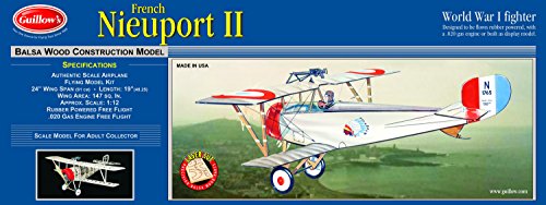 Nieuport II 203 GUILLOW's balsa model kit idée cadeau originale pour passionné d'aviation