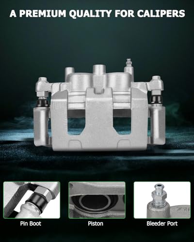 Image of SCITOO Front Left Brake Caliper With Bracket 18B4988 Compatible For Buick Lucerne 2006-2011 For Buick Rendezvous 2004 For Chevrolet Impala 2003-2013 For Chevrolet Monte Carlo 2006-2007