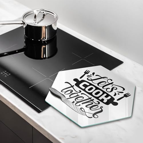 Planche à découper 40cm résistante cuisson Wallfluent multifonctionnelle hectagonale - 3