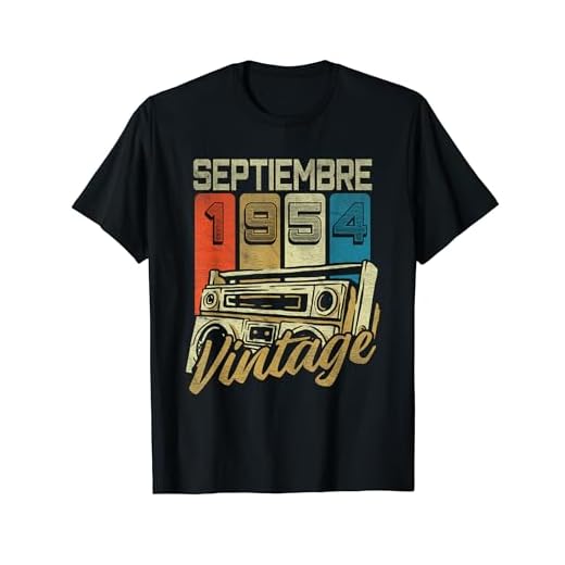 Septiembre 1954 Vintage - 70 Años Regalo Cumpleaños Hombre Camiseta