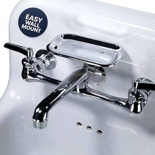 Nantucket Sinks Wall Mount Faucet – 8 Inch Center Wall