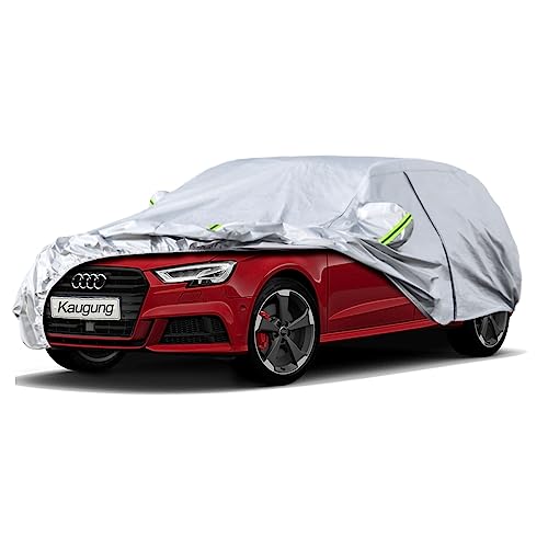 Image of Kaugung 6 Layers Car Cover Custom Fit Audi S3 /RS3 Hatchback 1998-2025, Waterproof All Weather Resistant Outdoor Indoor Sun Rain Dust Snow Protection.(USA Warehouse,Within 3-7 Days)