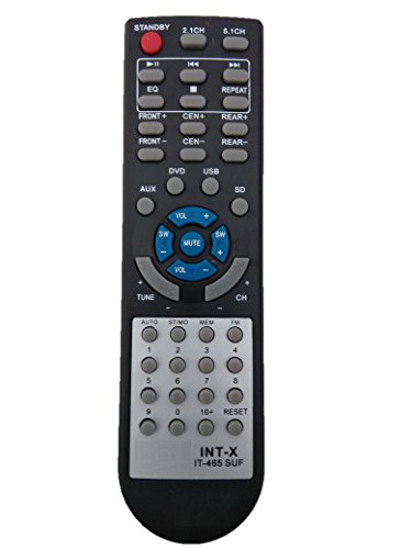 Image of LipiWorld IT-465 SUF (Compatible Intex Home Theater System Remote Control Old Remote Exactly Same Remote Will Only Work) Compatible for Intex Home Theater Remote