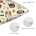 Nmbvcxz Cute Dog Pillow Cover 18x18 Inch - Double-Sided Print, Soft Polyester Decorative Throw Pillow Case with Hidden Zipper for Couch, Bed, Chair, Car (Insert Not Included)