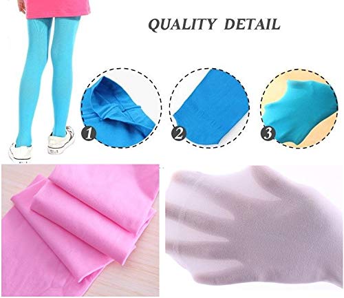 Aslana Ballet Dance Tight Pantyhose Stockings for Kids Girls, Footed Tights Microfiber Super Soft4