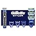 Gillette Styler Afeitadora Multiusos Maquinilla de Afeitar Hombre, Perfiladora + 2 Cuchillas de Recambio + 3 Cabezales (El Diseño Exterior del Paquete Puede Variar)