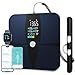 Lepulse Bascula Bioimpedancia 8 Electrodos, Digital Bascula Grasa Corporal y Muscular Recargable con Pantalla Grande, Precision Bascula de Baño Grasa Corporal Balanza Inteligente con 20 Mediciónes