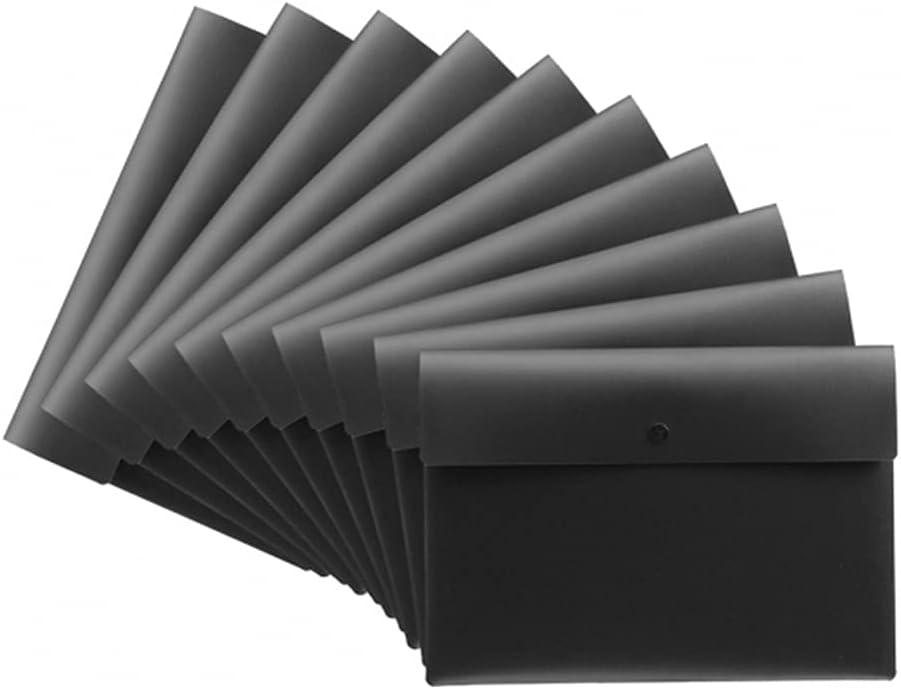 収納ケース ファイルケース 書類ケース ドキュメントファイル プラスチック ボタン式 ファイル ケース 10枚