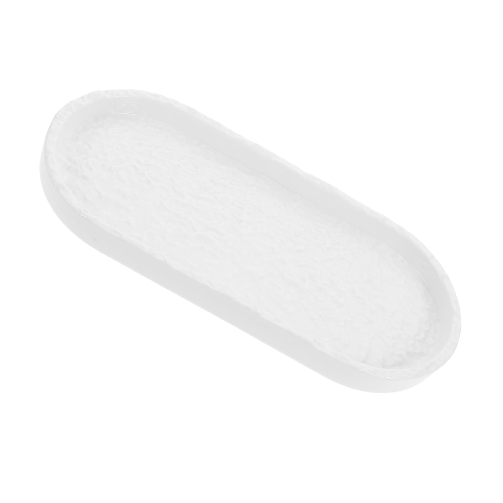 DECHOUS Bathroom Tub Tray Stone Patterned Ceramic Decorative Cosmetics Holder Vanity Trays Modern Organized Space