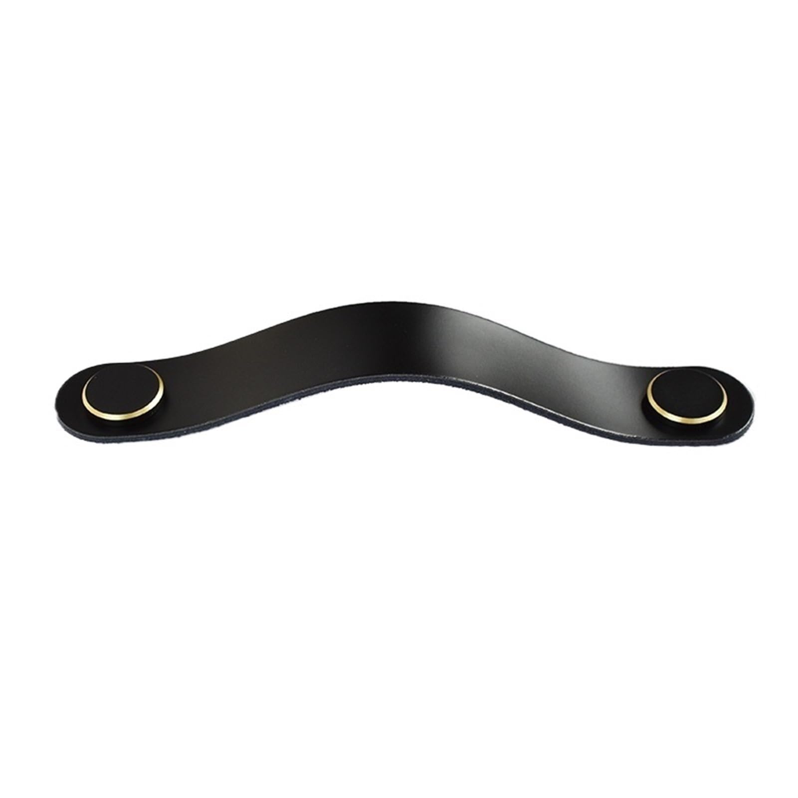 Cqahdsevf Black Black Leather Drawer Pulls, Leather Drawer Pulls Multicolor Multiple Sizes For Furniture(,128Mm)