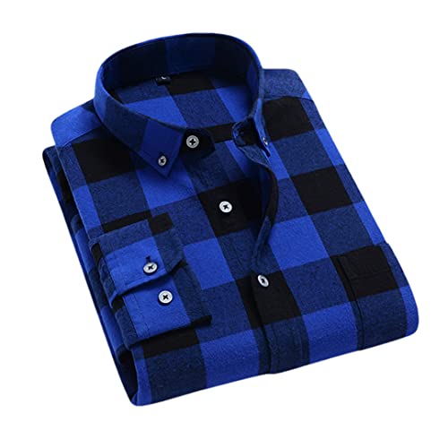 Chemise en flanelle homme coton fini les vêtements serrés avec la coupe classique 3XL