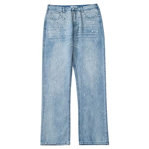 Pantalon denim streetwear taille moyenne parfait pour vos sorties urbaines