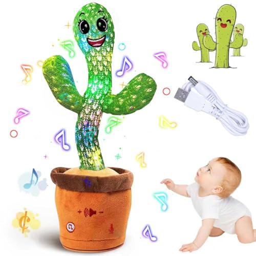 8% off - Nhcuijun Talking, Singing, Dancing Cactus Toy, 120 Songs, Multi-Button Adjustment, Repeats What You Say, Children's Interactive Entertainment Companion