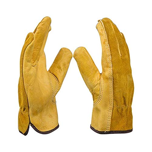 Gants de travail résistant à l'usure Gants durables et lourds flexible jardinage THORN Preuve Gants de travail en cuir imperméable Gants Slim-Fit renforcé Rigger (Size : XL)